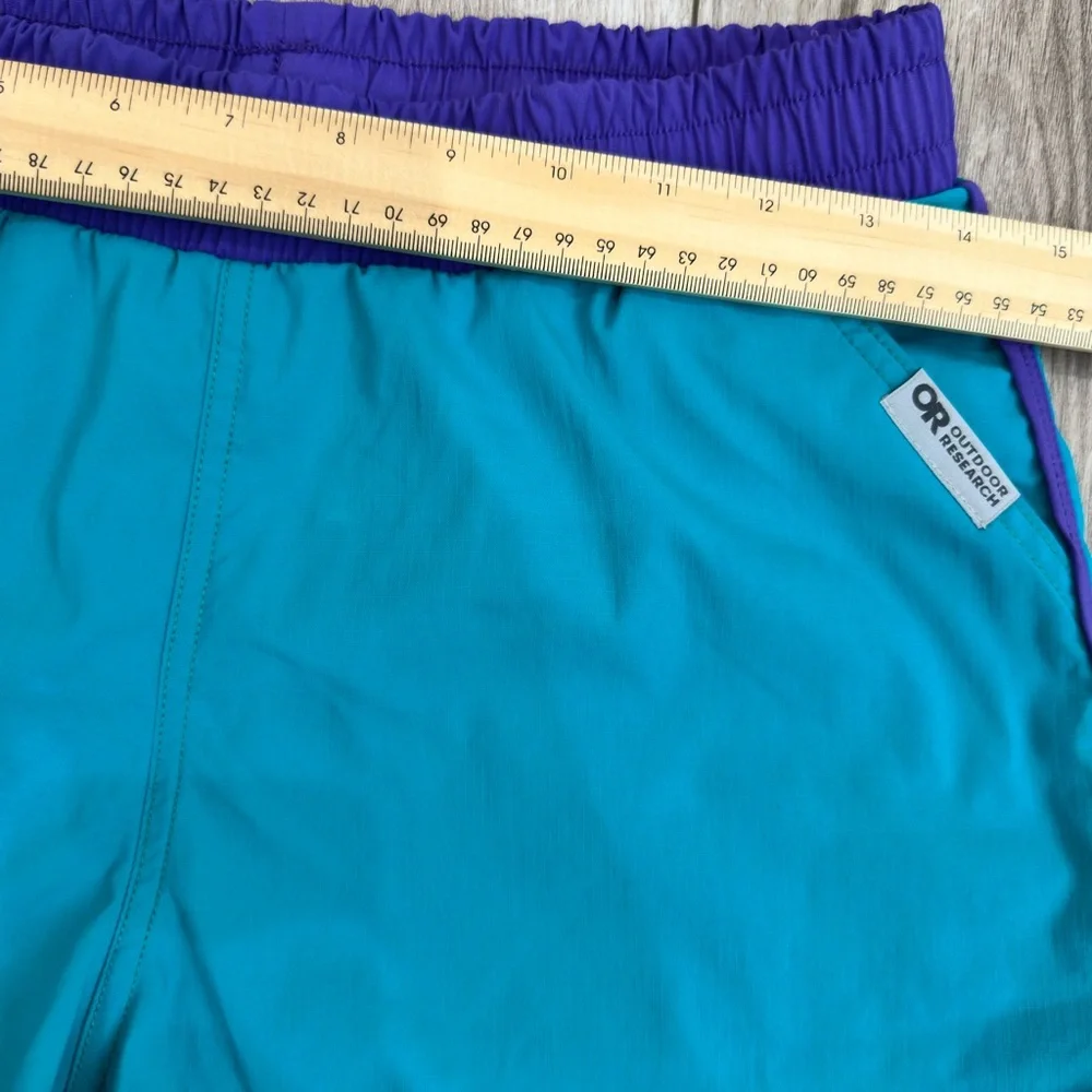 Outdoor Research Teal and Purple Athletic Shorts